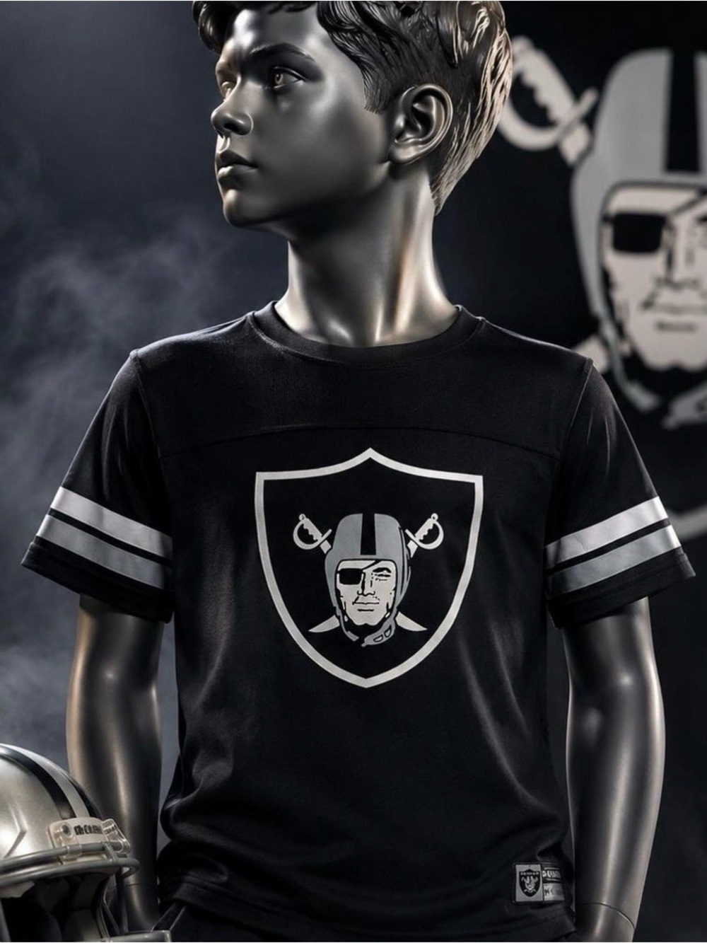 Riders by Lee Black Short Sleeve Tee with Silver Team Shield
